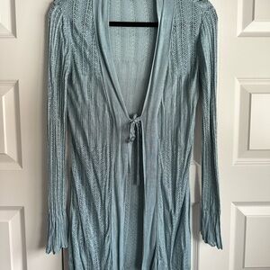 Cabi Light Blue Knit Cardigan. Size S